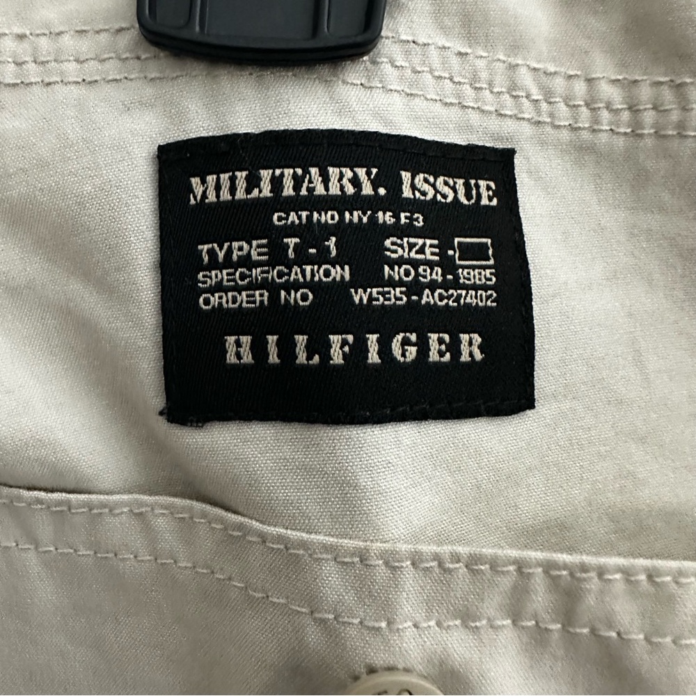 Tommy Hilfiger Khaki Cropped Pants Womens 40x32 Tan Drawstring Floral Lined - Picture 13 of 15